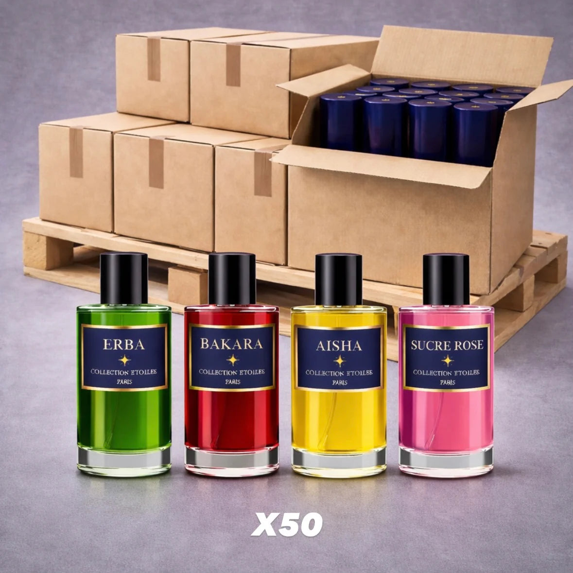 Lot de 50 parfums - Collection étoilée (6€/l'u)